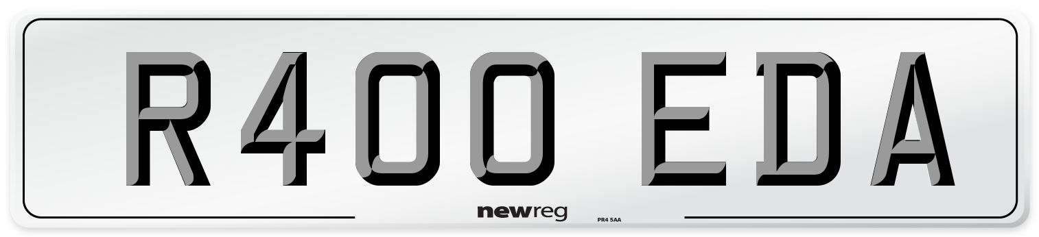 R400 EDA Number Plate from New Reg